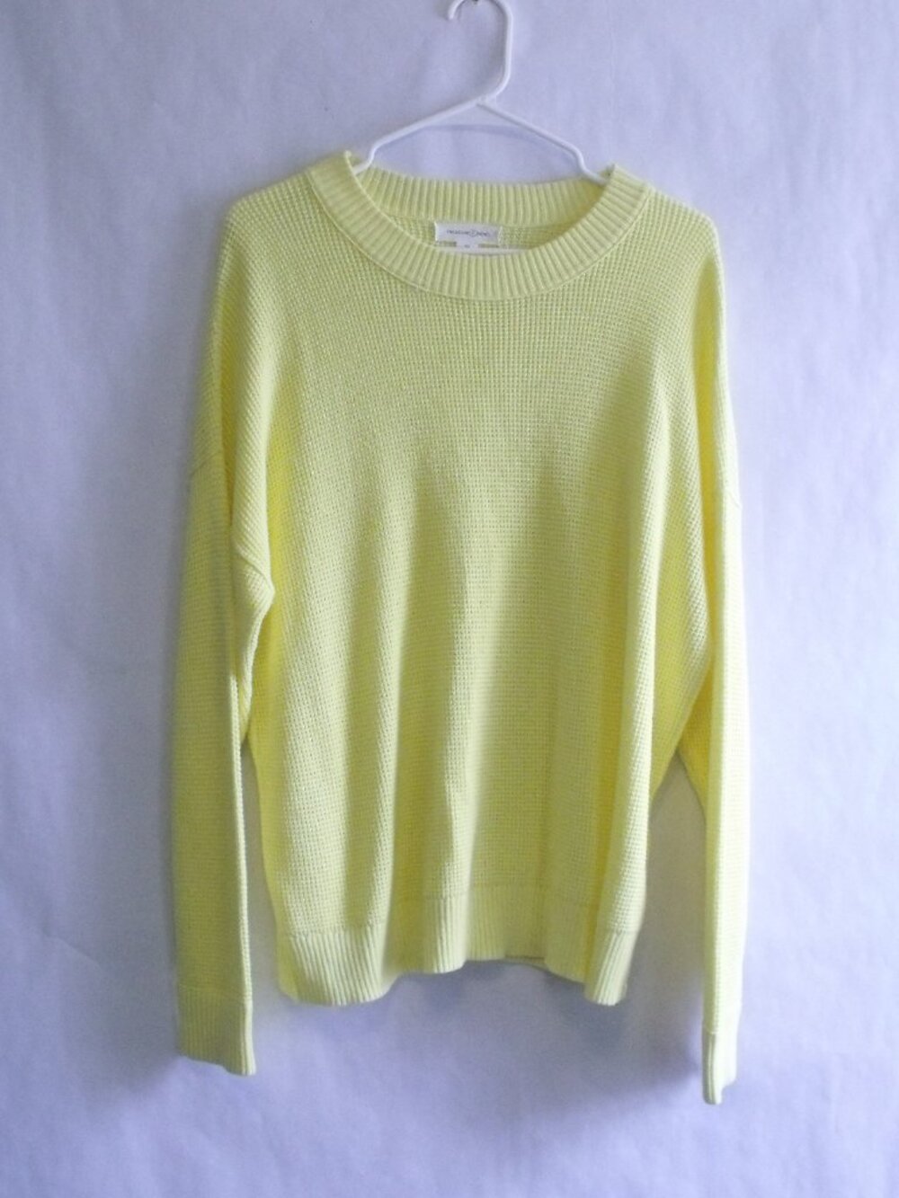 Treasure & Bond Yellow Waffle Knit Sweater